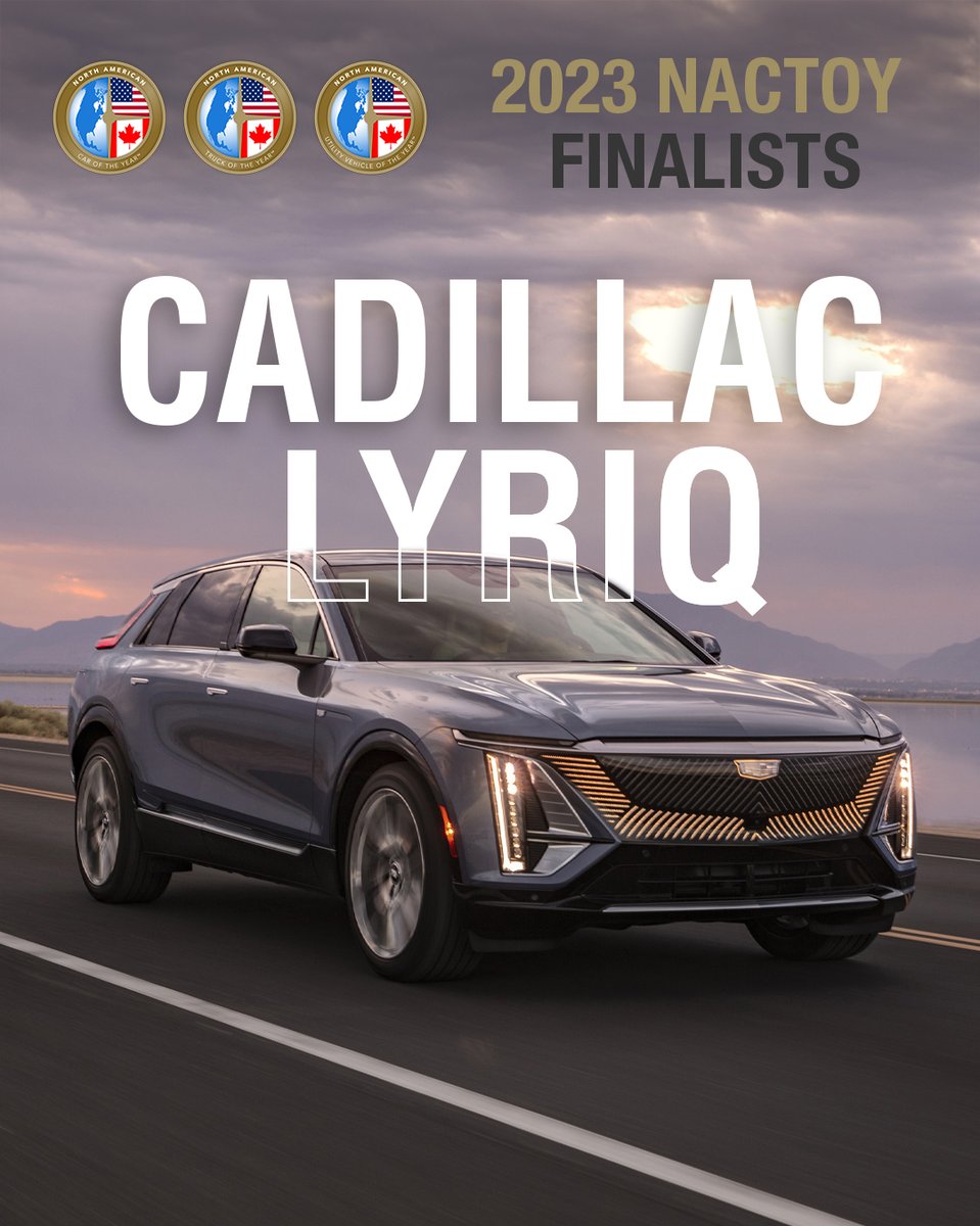 🤩 The Cadillac Lyriq is a 2023 #NACTOY Car of the Year finalists.

#carindustryanalysis #carsofinstagram #trucks #utility #carlovers #nactoy #automotive #suv #Cadillac #Lyriq #CadillaLyriq