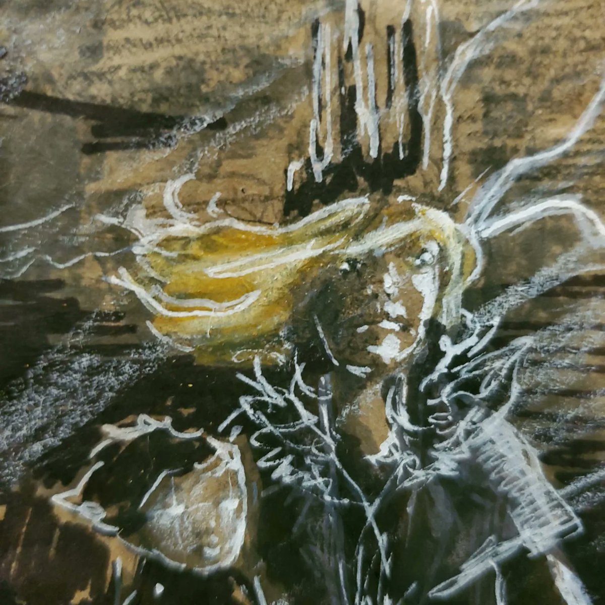 willow_darcy's tweet photo. Sketch of archetype of change: Disruption. Hoping to do a painting. #wip #symbolicart #runeart #tarotart https://t.co/5Vc5mz9mhU
