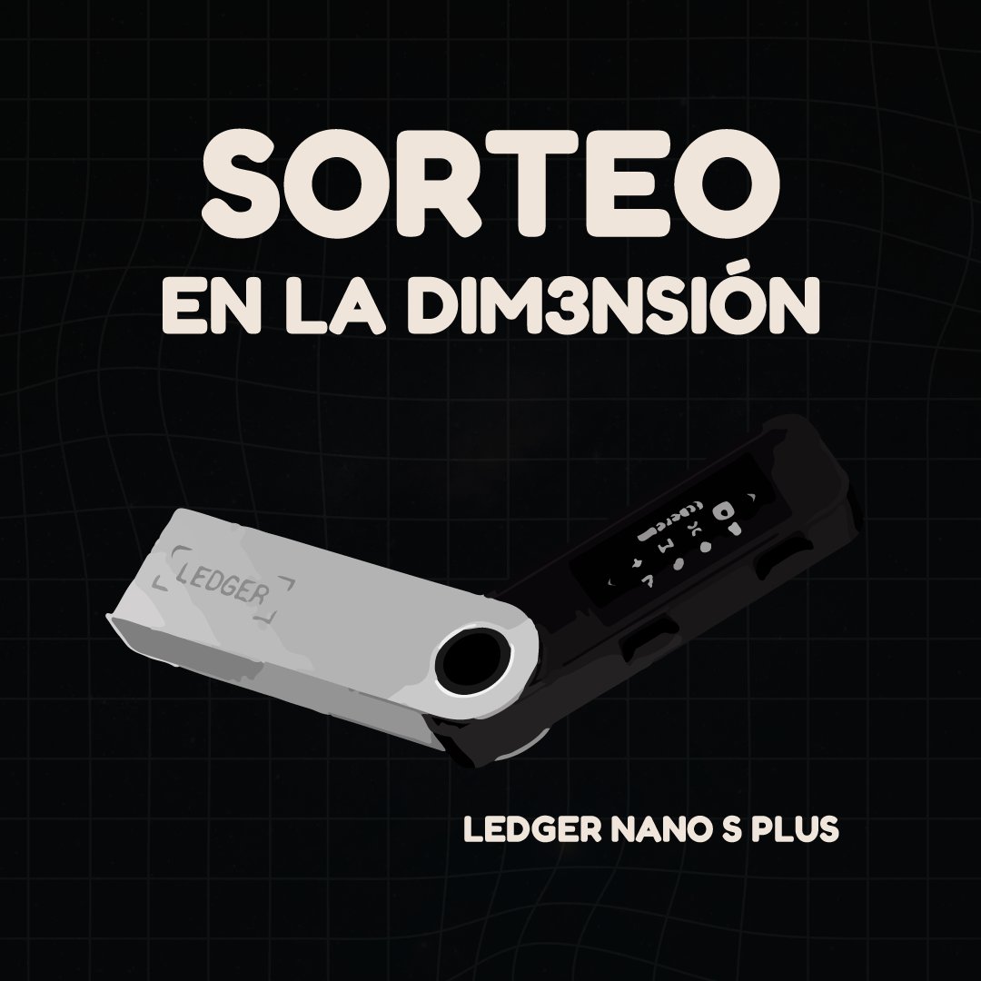 dim3nsioncripto's tweet photo. 🎁 ¡SORTEO POR FIESTAS!🎅🎄

Gana una Ledger Nano S Plus y protege tus criptoactivos 😎⚡

¿Cómo participar?👇🏻
1️⃣ Sigue a @GenyBlockchain &amp; @dim3nsioncripto 
2️⃣ Menciona a dos amigos 🧑🏽‍💻👩🏼‍💻
3️⃣ Responde: ¿Qué IA menciona Gen en el podcast?
👉🏻https://t.co/rsg8KpMiJj https://t.co/FbUrAc7k53