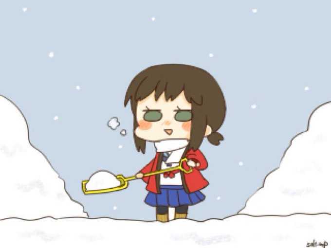 「shovel snowing」 illustration images(Latest)