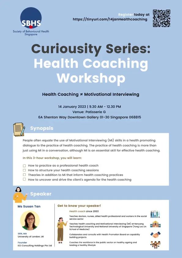 Society of Behavioural Health, Singapore tweet media