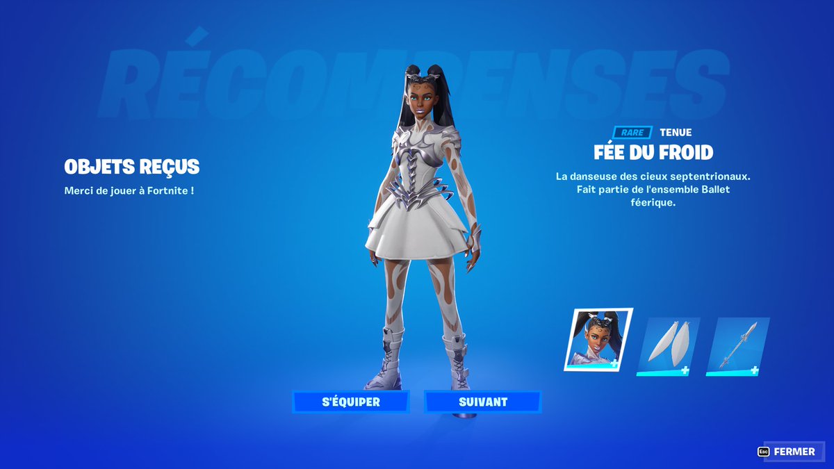 Jolan_YT's tweet photo. PRÉSENTATION ET GAMEPLAY DU SKIN FÉE DU FROID EN AVANCE SUR FORTNITE (ENSEMBLE BALLET FÉERIQUE)
#FéeDuFroid #Snowdancer #EpicPartner #Fortnite

➡️ https://t.co/AxZ7d33pgC https://t.co/u9qCrRitSo