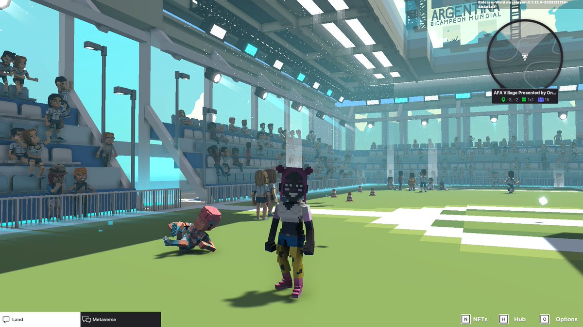 DHoefflin's tweet photo. @TheSandboxGame @aera_football @Argentina I dived in the AFA Village presented by OneFootball, check out my screenshot 👇⚽ https://t.co/VBRePdLBty