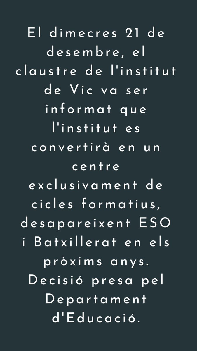Tvallj's tweet photo. #NOaltancamentINSVicBATiESO https://t.co/cNazQ1QiEF