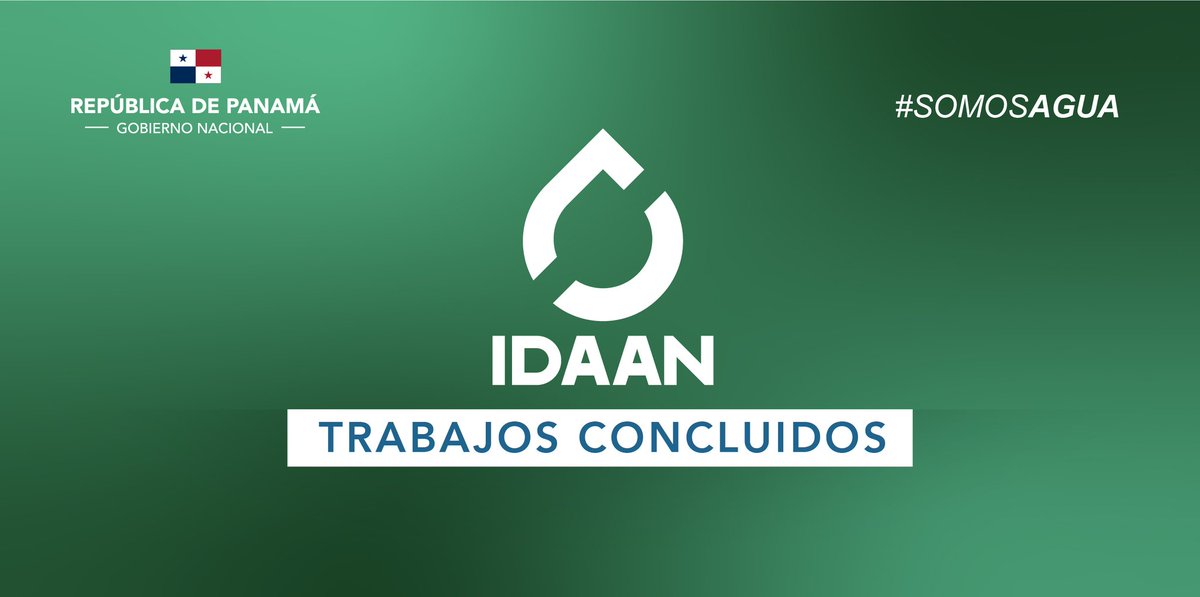 IDAANinforma's tweet photo. #Metro: Finalizan trabajos de reparación en La Ensenada en el Valle de San Isidro, el suministro se restablecerá progresivamente en las áreas afectadas. @311Panama https://t.co/tBlKnfIHST