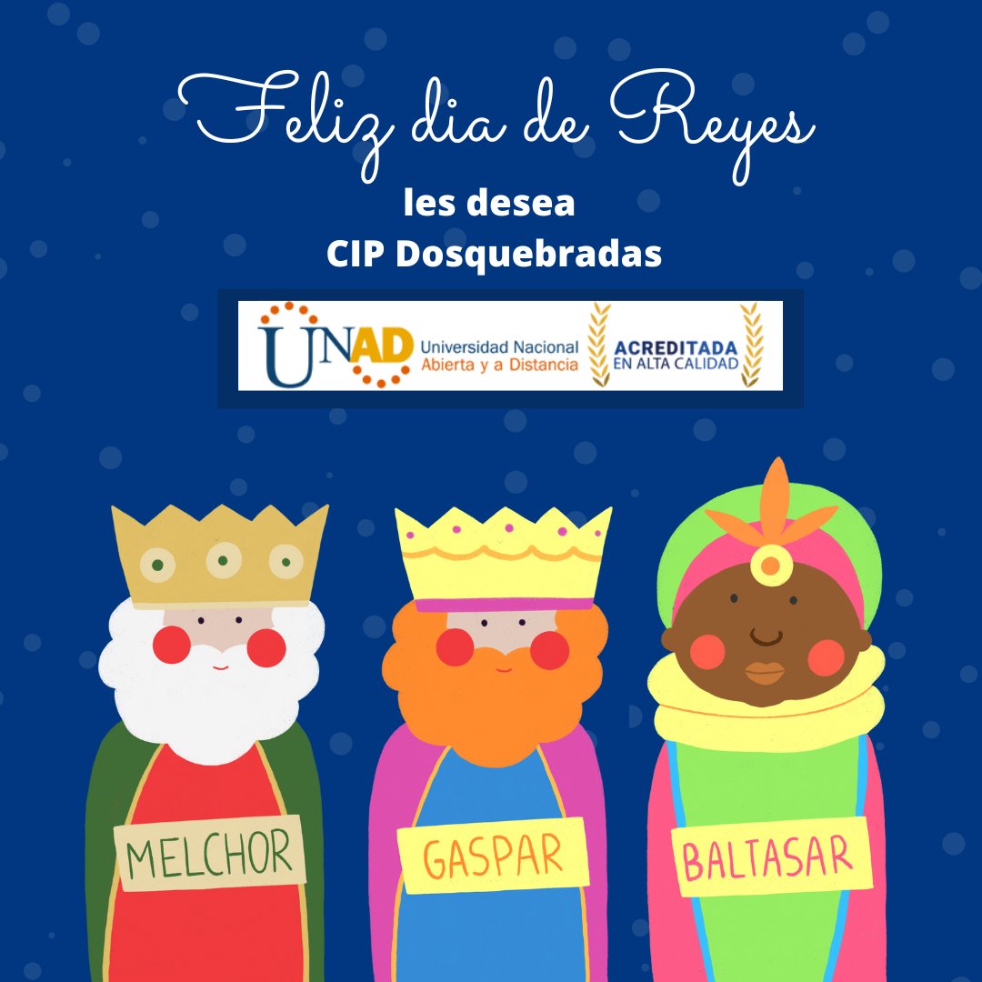 Universidad UNAD - CIP Dosquebradas 🤗 (@unadejecafetero) on Twitter photo 🌟🌟✨Que estas fiestas la magia sea tu mejor traje, tu sonrisa el mejor regalo, tus ojos el mejor destino, y tu felicidad es el deseo del CIP de Dosquebradas. 🌟🌟✨
¡Felices Reyes Magos!
<a href="/IngYulian/">Yulian Sepúlveda Casadiego | UNAD 🇨🇴🇺🇸🇪🇺🇯🇵</a> 🌟🌟✨Que estas fiestas la magia sea tu mejor traje, tu sonrisa el mejor regalo, tus ojos el mejor destino, y tu felicidad es el deseo del CIP de Dosquebradas. 🌟🌟✨
¡Felices Reyes Magos!
<a href="/IngYulian/">Yulian Sepúlveda Casadiego | UNAD 🇨🇴🇺🇸🇪🇺🇯🇵</a>