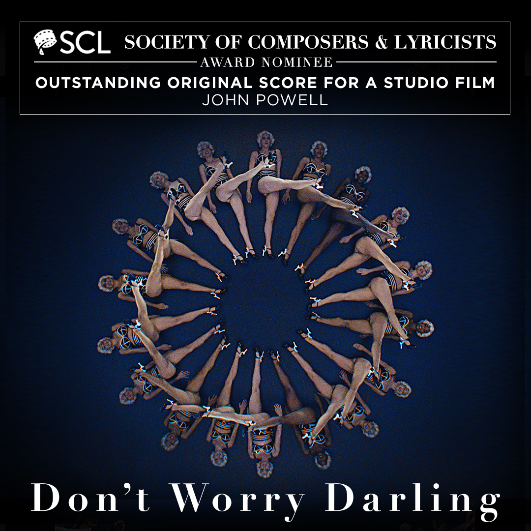 Don’t Worry Darling (@dontworrydarlin) on Twitter photo #DontWorryDarling’s composer, John Powell, crafted a score as stunning and thrilling as the film itself. Congratulations on your <a href="/The_SCL/">The Society of Composers & Lyricists</a> nomination for Outstanding Original Score for a Studio Film! #DontWorryDarling’s composer, John Powell, crafted a score as stunning and thrilling as the film itself. Congratulations on your <a href="/The_SCL/">The Society of Composers & Lyricists</a> nomination for Outstanding Original Score for a Studio Film!