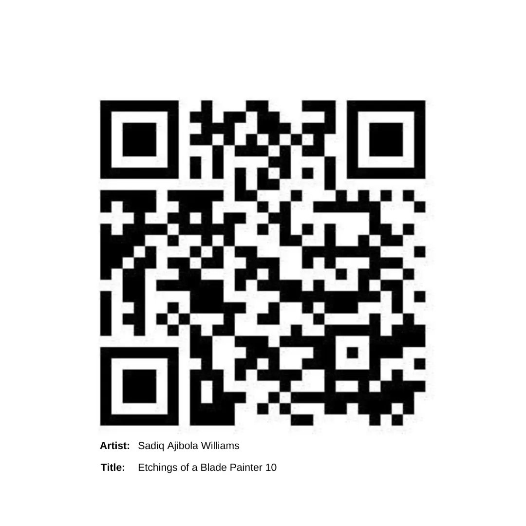 Etchings’ of a Blade Painter 10

Sadiq Ajibola Williams

2022

Acrylic, Aerosol Spray, Emulsion Paint &amp; Metallic Paint

10 x 12 inches

Visit the Gallery tomorrow and experience more Distinct Vernaculars!

Click the link to get your own FREE VIP tickets.
bit.ly/ArtpediaTickets