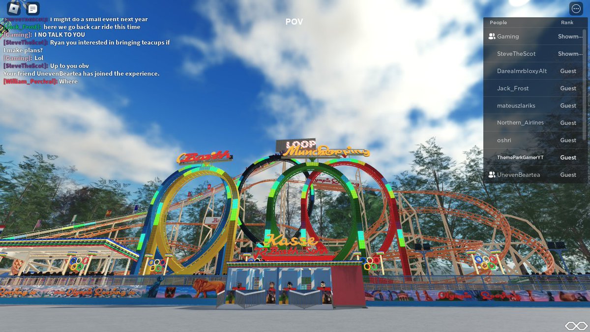 ThemeparkgamerR's tweet photo. have you ever seen Olympia looping in roblox 😱 https://t.co/qGSYyxauIQ