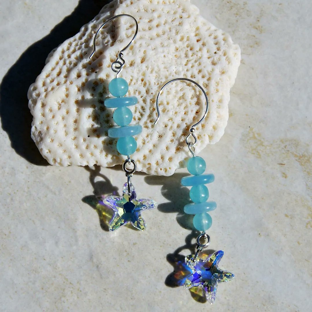 KarmaKittyJewel's tweet photo. #aquamarine #semiprecious #swarovski #bling #etsymntt #etsysocial #etsyhandmade #etsyshop #forher #starfish #beach #boho #sterling #sterlingsilver #beachjewelry https://t.co/hGQQhD0nix #EtsySeller #etsystore #etsygifts #handmadejewelry #sale #save25 #sale #onsale #shoponsale https://t.co/B6QhXimo3f