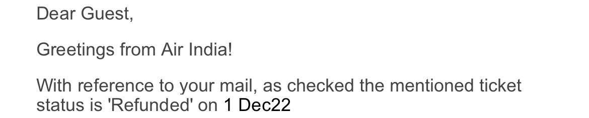Rohit07870's tweet photo. @airindiain Dear AirIndia,after waiting for weeks for response,where im asking and raising concerns for remaining refund, you guys send me status of original https://t.co/L1dUajtIp4 guys really don’t understand or you pretending like that?this was 10+email and 15+escalation calls. https://t.co/JBQaVMhDgV