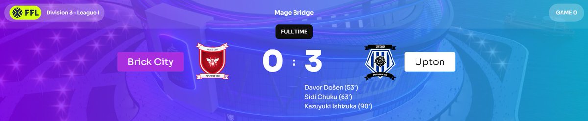 Couldn't have asked for a better start, A brilliant performance away from home to start the campaign

<a href="/Footium/">Footium</a> #upton