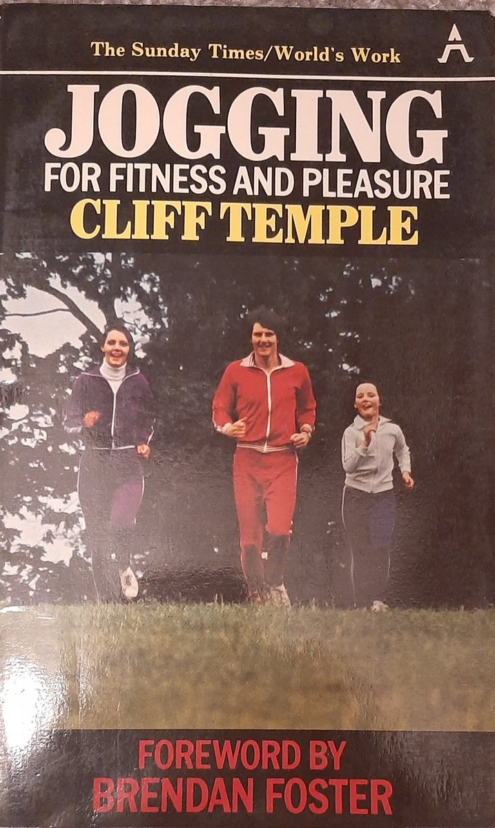 The 3rd of my sports history book purchases arrived today - Jogging for Fitness &amp; Pleasure by Cliff Temple. Published 1977 by The Sunday Times. Temple was the newspaper's athletics correspondent.