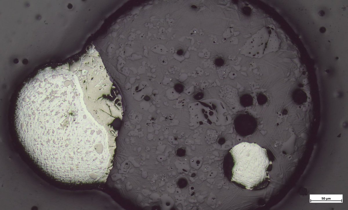 Last experiment of the year, this time seriously! Melting a carbonaceous chondrite fragment at 1500 deg under reducing conditions to simulate atmospheric entry of micrometeorites and examine volatile loss.