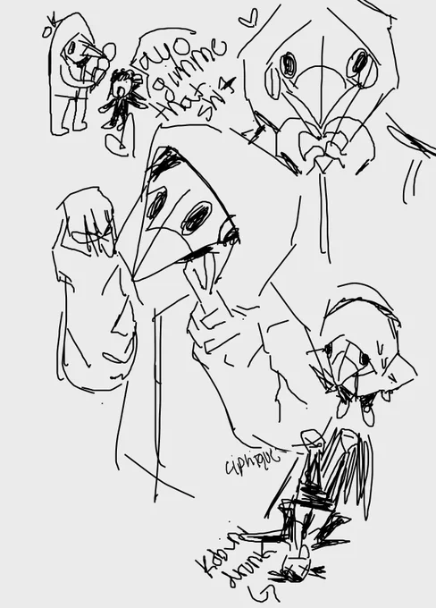 violence fiend + kob doodles with my old broken tablet #chainsawman #チェンソーマン 