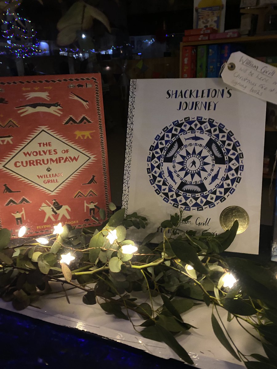 On Christmas Eve join us in our Framlingham shop for a book signing event with <a href="/williamgrill/">William Grill</a> We’re totally thrilled Will is popping by 🥳🎄
Come and share a glass of bubbly and pick up a perfect gift #shackletonsjourney #thewolvesofcurrumpaw #bandoola
<a href="/FlyingEyeBooks/">Flying Eye B👀ks</a>