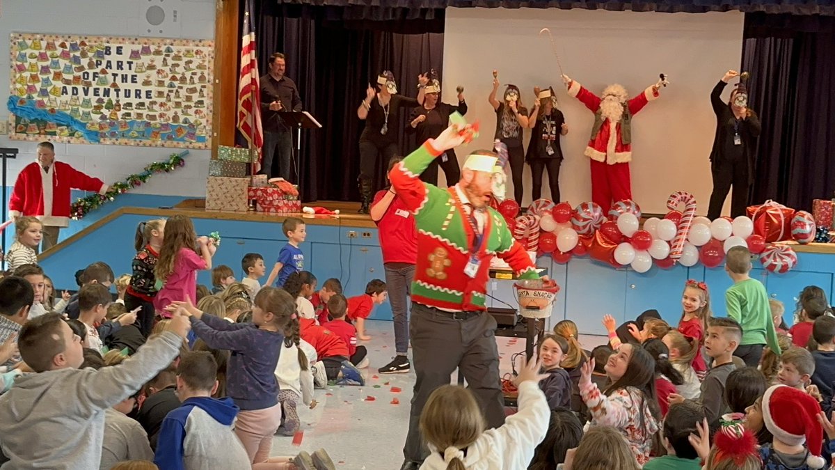 Congratulations to SWAG GHOST (Miss G.) for winning the 3rd annual Masked Singer competition. 2nd place Dr. Shrimp (Mr. Wood) and 3rd place Mr. Wonderful (Coach Throo) <a href="/RomanelliPaul/">Paul Romanelli, Ed.D.</a> <a href="/HGozinsky1/">Holly Gozinsky</a>  #WIPROUD