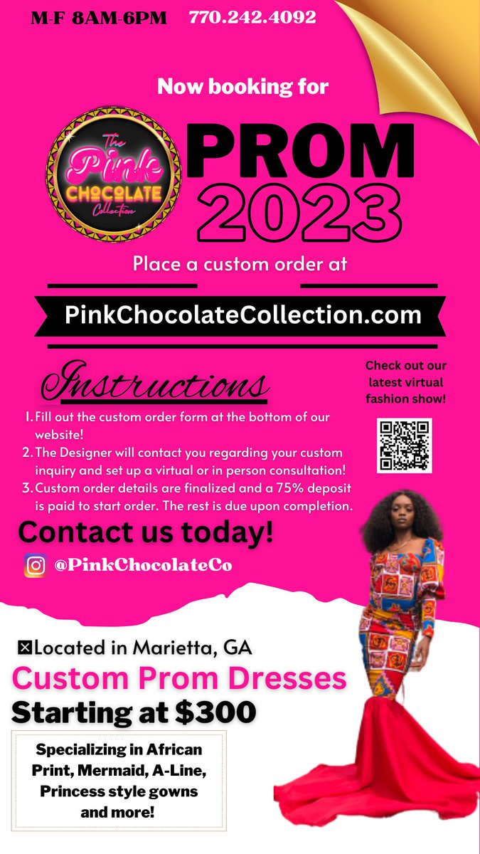 ChynelPC's tweet photo. Now accepting orders for PROM SZN โจ๐ชก๐
Details below! Share with any seniors ๐ #Prom #PromDressDesigner #FashionDesigner #Prom2023 #Prom23 https://t.co/ns82QkYZPm