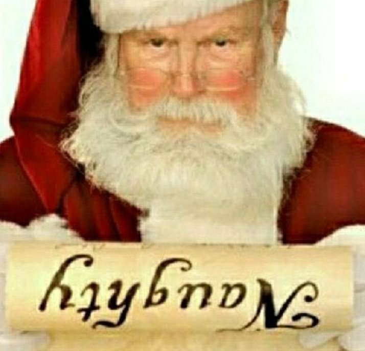 SantaDecidesSus's tweet photo. Non Santa believers on the Naughty list! https://t.co/cjNGi3INol