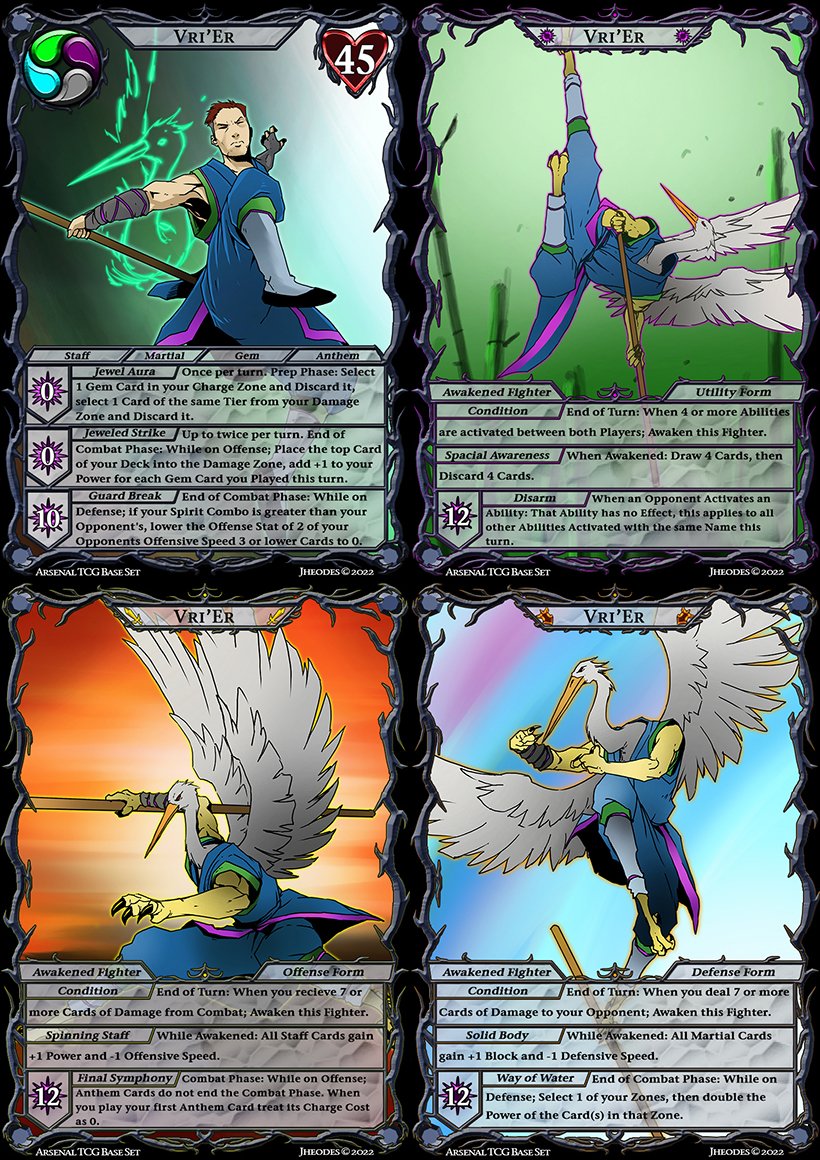 ArsenalLcg's tweet photo. Vri'Er "The Fool's Fool" available for the first time at @TCG_Con in Houston January 21st and 22nd. Be ready to Choose Your Weapon! #arsenaltcg #tcgcon #newgame #kickstarter https://t.co/IClYALWmKx