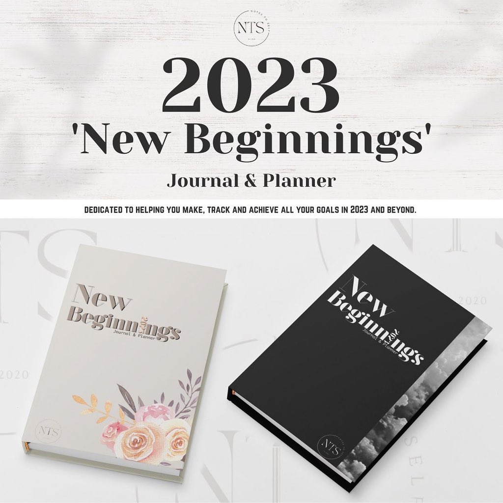 sarahdestinyx's tweet photo. I’M SO HAPPY 😭🥹 to introduce the @NTSDaily 2023 ‘NEW BEGINNINGS’ Journal &amp; Planner. 🤍🙏🏾

A planner that includes everything you need to truly make 2023 the BEST year of your life. With affirmations, goal setting, reflections &amp; more! 

Purchase yours at https://t.co/lrV36i5EyR https://t.co/tmDiDFFxqX