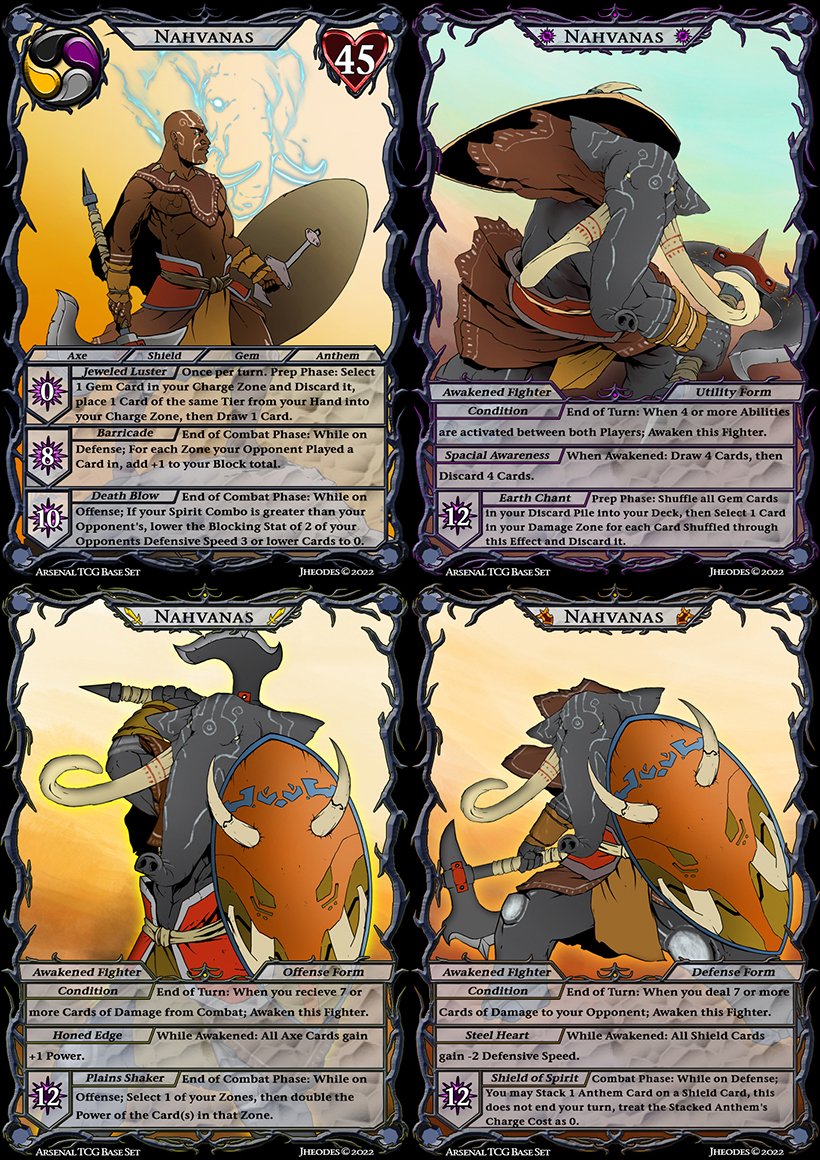 ArsenalLcg's tweet photo. Nahvanas"The Plain Shaker" available for the first time at @TCG_Con in Houston January 21st and 22nd. Be ready to Choose Your Weapon! #arsenaltcg #tcgcon #newgame #kickstarter https://t.co/lgf75AgPWP