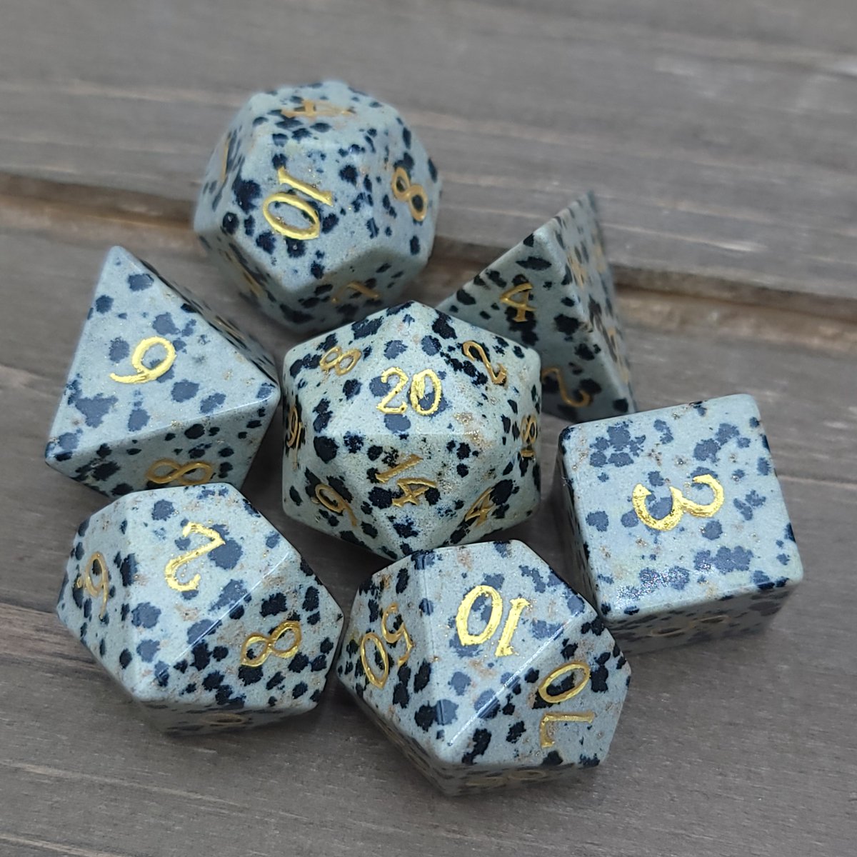 ModernArtifice's tweet photo. Gemstone Dice Giveaway!
Dalmatian Jasper!
As always rules are the same:
Follow Us
Share this Post
And Tag a Friend

We pick our winner on Monday and happy holidays! https://t.co/OxlSidWfFG