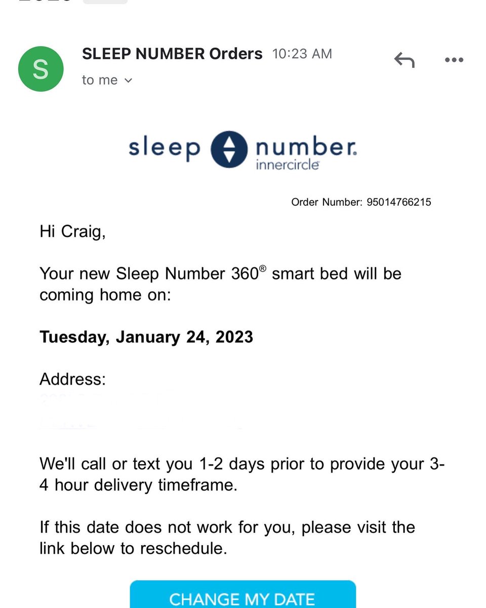 DenverChels's tweet photo. Please DONT EVER BUY A SLEEP NUMBER BED!!! we were Scheduled for delivery &amp; they called 37 minutes before end of delivery window to cancel &amp; they said we will not be delivered till Jan 24!!! TERRIBLE CUSTOMER SERVICE! Now we are endless for 32 days @sleepnumber https://t.co/HXy1f4AH5r