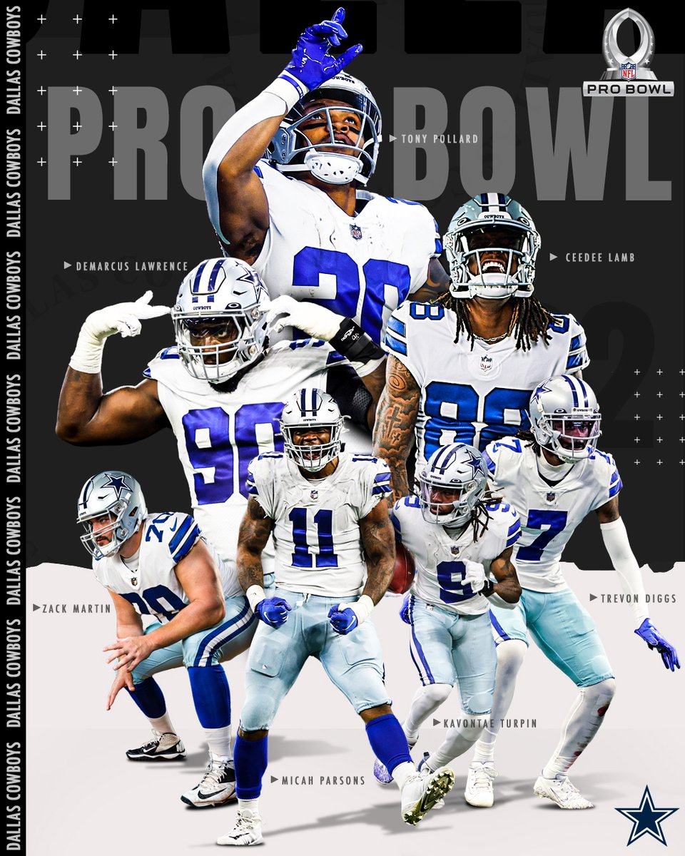 dallascowboys's tweet photo. ICYMI: rosters were announced for the 2023 #ProBowlGames and the #DallasCowboys are well-represented.

Learn more ➡️ https://t.co/uwRMXiBEjz https://t.co/FLdhT62EB2