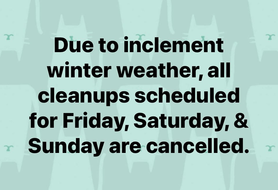 AlleghenyCW's tweet photo. 🚨Alert: there will be no cleanups on December 23, 24, and 25.
Stay safe and warm. And please enjoy your Hanukkah, Christmas, and Kwanza celebrations!
#AlleghenyCleanWays https://t.co/bfIx5ewFT5