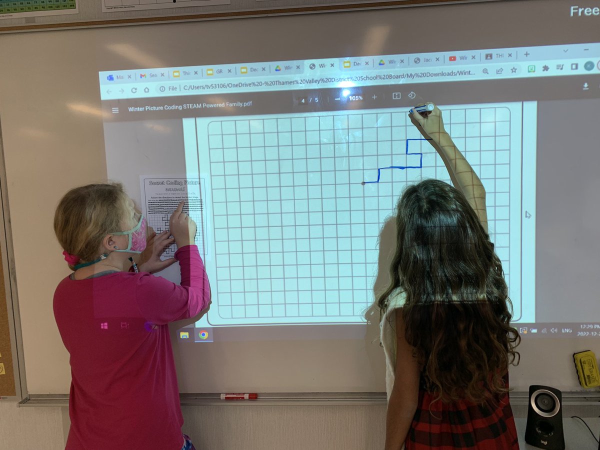 MrsHolley_'s tweet photo. Thanks for the fun coding practice @tvdsbmathk8! We have really enjoyed every #WinterMathChallenge ❄️❄️❄️ https://t.co/KSh0ZHDgMm