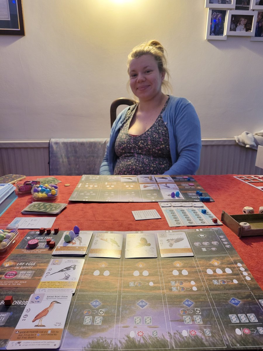 MrBReading's tweet photo. First board game of the holiday with the beautiful @Mrs_B_Reading as part of our #12playsofchristmas before welcoming a new player to our family of gamers! Tonight's entry is 'Wingspan'. It is eggcellent......... #gamingteachers #boardgames https://t.co/FF3lM4clZJ
