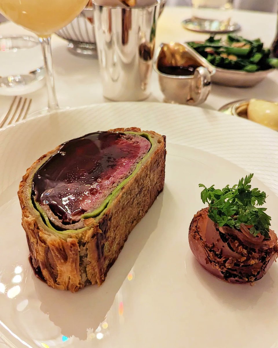 TFGlaswegians's tweet photo. One off the bucket list! Finally made it to @savoygrill by #GordonRamsay at @TheSavoyLondon after 3+ months waiting. The Beef Wellington is worth all the wait! Both starters and desserts are absolutely delicious. We even got a wee 'performance' by the waiter preparing #rumbaba 👍🏽 https://t.co/g27OcMAK7B