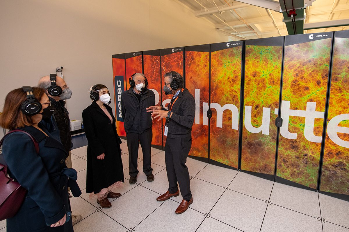 NERSC (@nersc) on Twitter photo The Perlmutters visit <a href="/NERSC/">NERSC</a>'s Perlmutter supercomputer!
It was an honor to show the Perlmutter family around our machine room this morning & introduce them to all of the great science their namesake system supports.
<a href="/ragerber/">Richard Gerber</a> <a href="/BerkeleyLab/">Berkeley Lab</a> <a href="/doescience/">DOE Office of Science</a> <a href="/LBNLphysics/">LBNL Physics Division</a> <a href="/ENERGY/">U.S. Department of Energy</a> #HPC The Perlmutters visit <a href="/NERSC/">NERSC</a>'s Perlmutter supercomputer!
It was an honor to show the Perlmutter family around our machine room this morning & introduce them to all of the great science their namesake system supports.
<a href="/ragerber/">Richard Gerber</a> <a href="/BerkeleyLab/">Berkeley Lab</a> <a href="/doescience/">DOE Office of Science</a> <a href="/LBNLphysics/">LBNL Physics Division</a> <a href="/ENERGY/">U.S. Department of Energy</a> #HPC