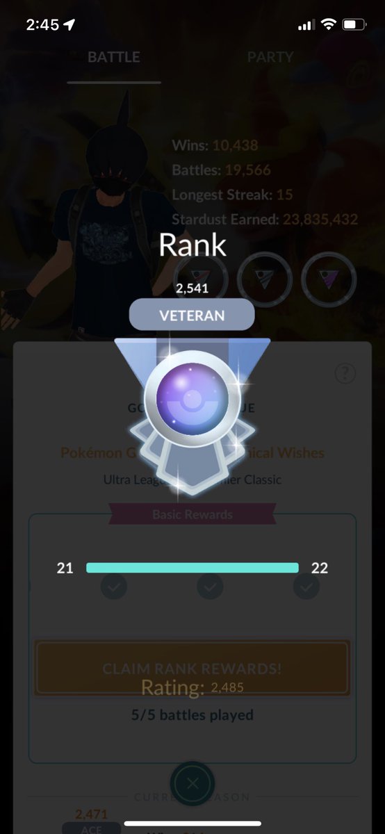 Pulsator27's tweet photo. Secured a 5-0 on my last set of ULPC to get to Veteran today. Glad to send it out strong! #GBL #ULPC https://t.co/fLDNm02rTu