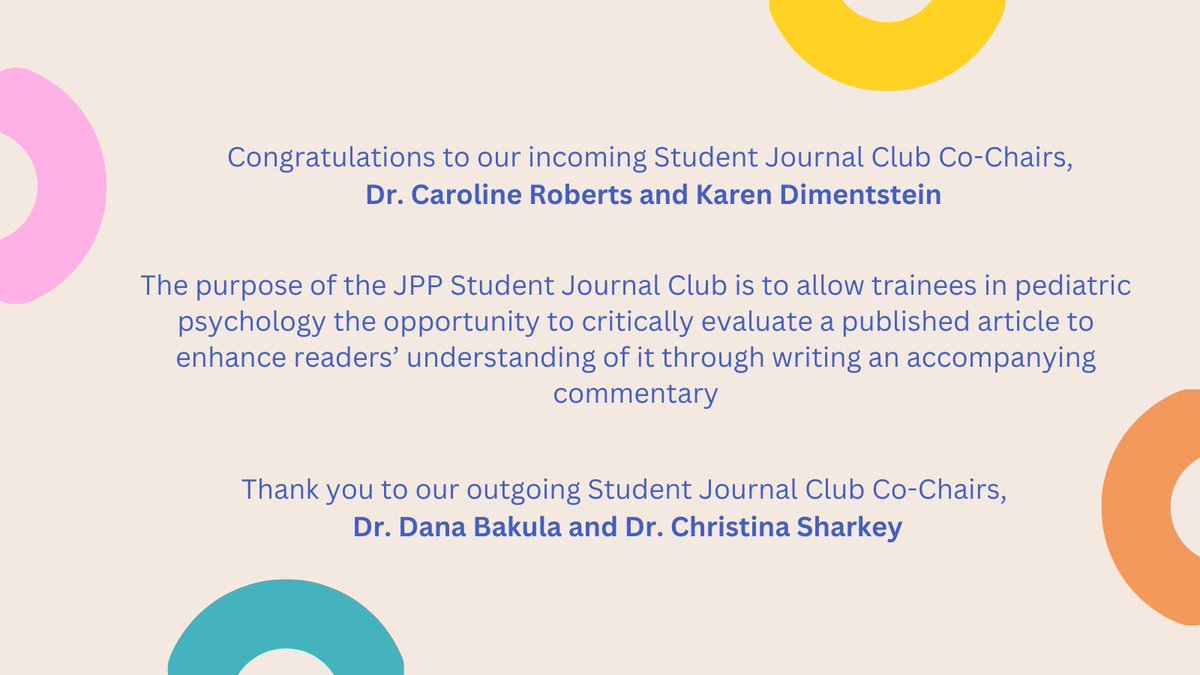 Journal of Pediatric Psychology tweet media