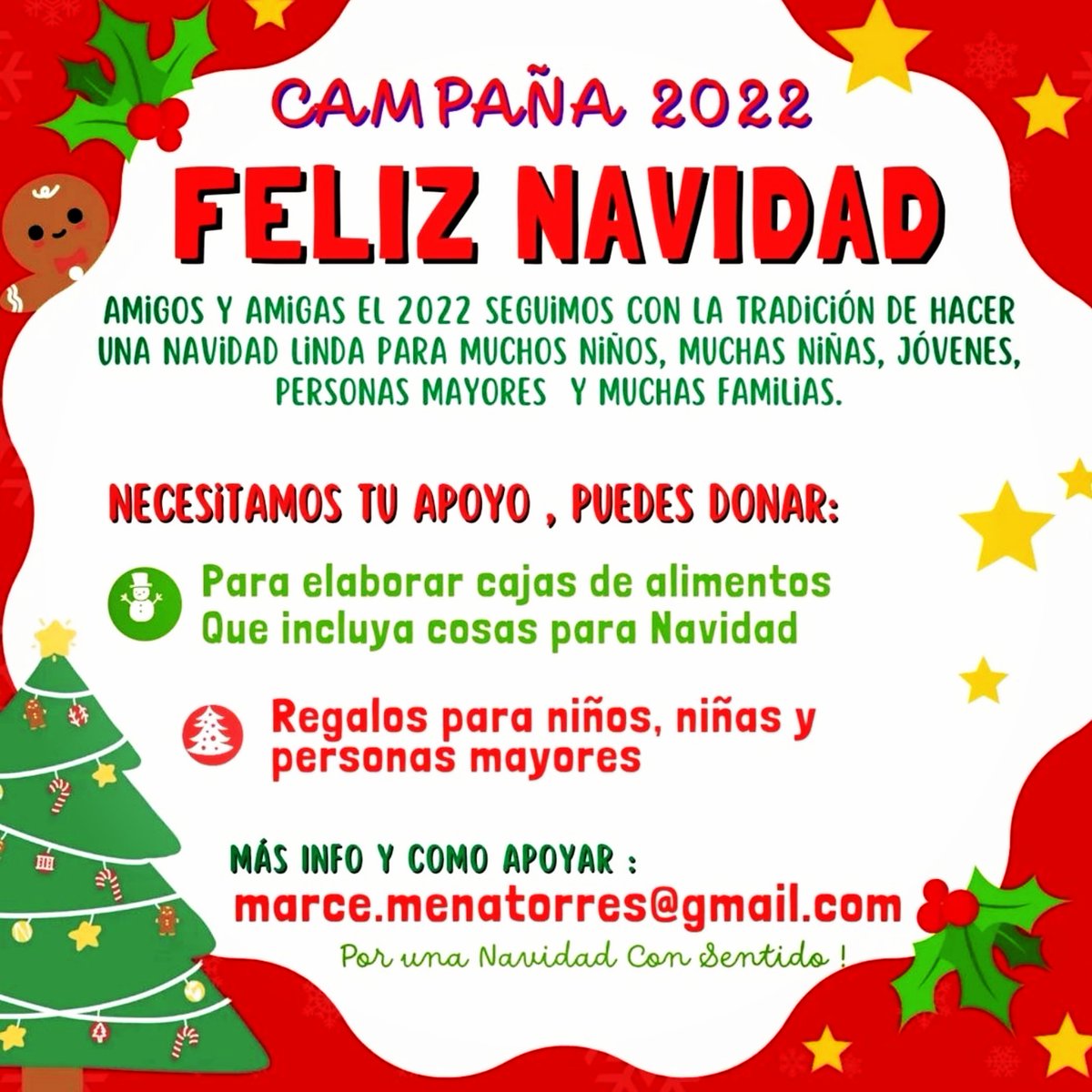 _marcela_mena's tweet photo. Seguimos en campaña como todos los años, y necesitamos de tu apoyo.
#Navidad #christmas2022 #Juguetes #dulces #niños #niñas #amoryfuego #todos https://t.co/uXU2j20c70