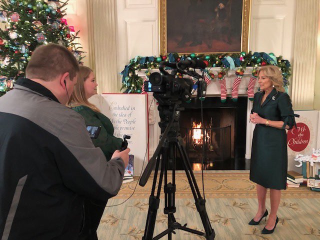 Yes…that’s my daughter <a href="/RobynWalters23/">Robyn Walters💗</a> interviewing the <a href="/FLOTUS/">First Lady Melania Trump</a> !!! Don’t ever doubt what that strong woman…phenomenal woman…can do!!!!