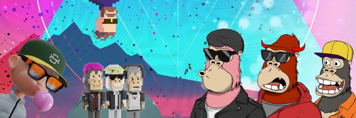 Ok, Adobe Express is hella fun! 😂🤯🎉🦍💥🕺🏻 here’s my first banner try and I’m impressed by the easy of use 🤌🏻 <a href="/ChilledKongs/">Chilled Kongs</a> <a href="/HunksArt/">Hunks</a> <a href="/SohoKidsNFT/">Soho Kids</a> #CNFT #NFT