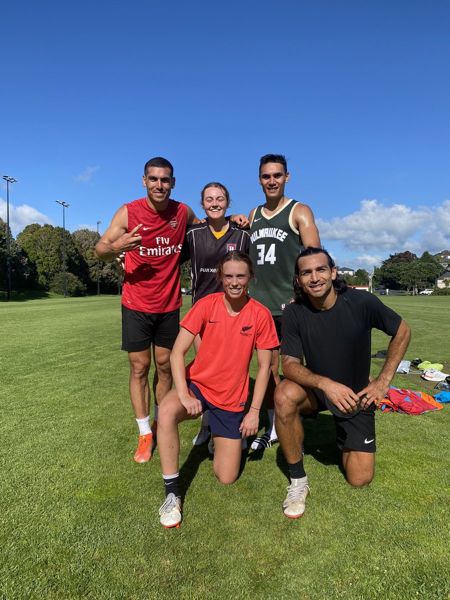 Winning team this morning 🥇🥇@NZ_Football #offseason #footballfriends