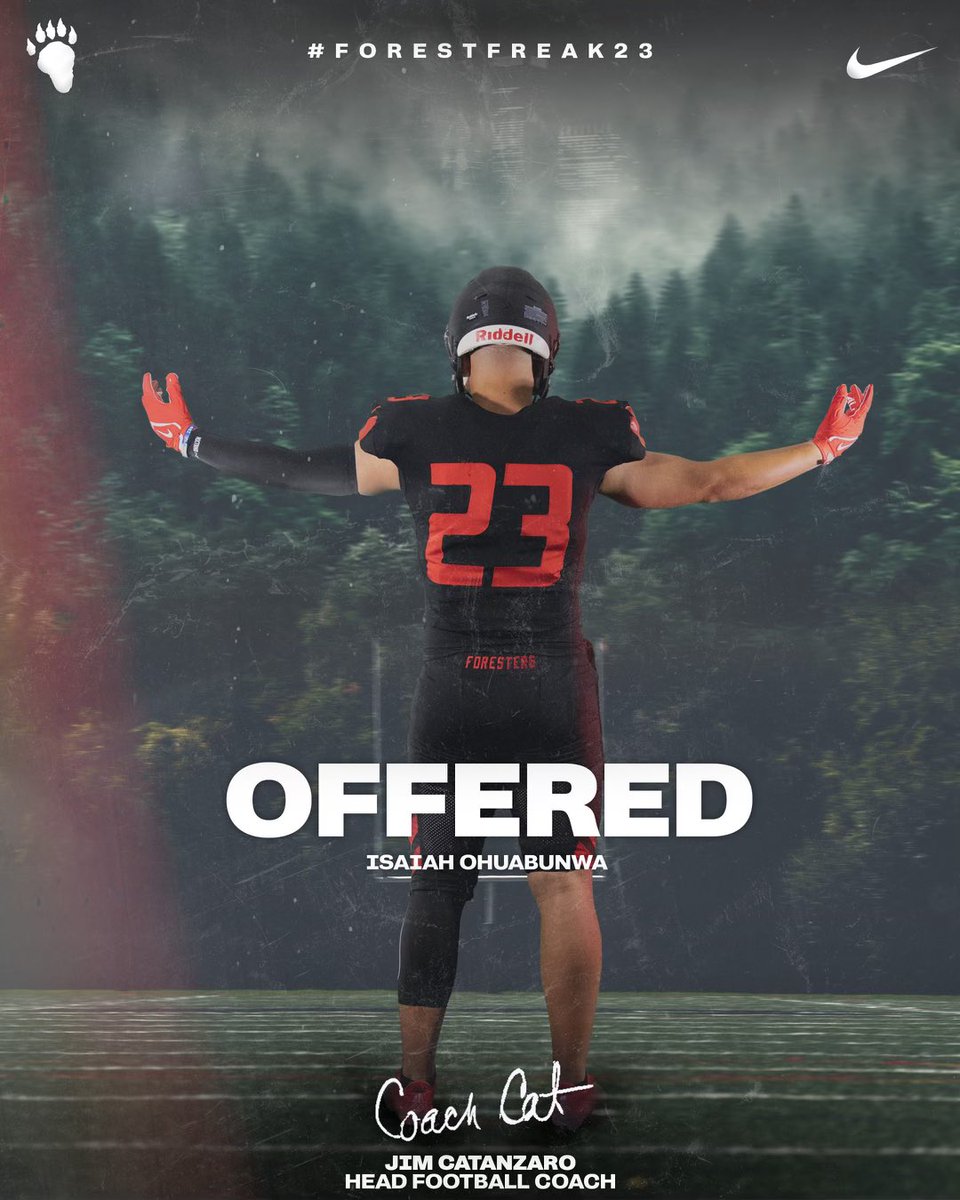 Beyond grateful to have received an offer from Lake Forest College! <a href="/Coach_Willey_FB/">Mike Willey</a> <a href="/CoachRandy_Rt/">Coach Randy Wright</a>
