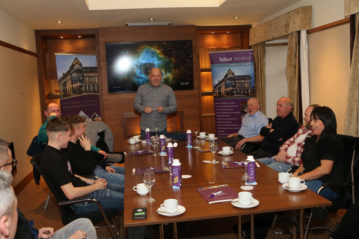🇮🇪 Kaylem Harnett receives his #IRLU15 Player of the Year award at special reception!

The <a href="/TalbotWexford/">Talbot Wexford</a> played host to a special reception of Kaylem's family, coaches and friends as he received his International Player of the Year award!

📰Full Story: wexfordfc.ie/kaylem-harnett…