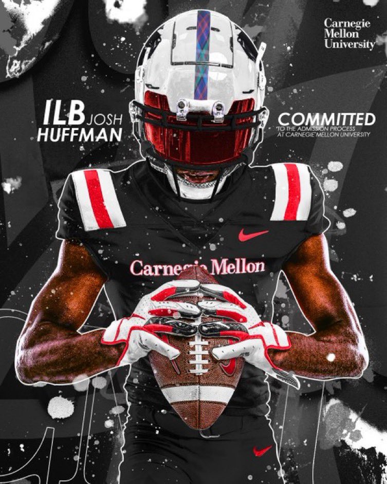 huffmanjosh10's tweet photo. Super excited to announce that I’ll be continuing my athletic and academic career at Carnegie Mellon University! Thank you to all of the friends, family, and coaches that made this possible! #CODE #BYB #TartanRi23 @ptwarriorfb @TartanFB @CoachRyanLarsen @CoachGibboney https://t.co/AW2z9Q67Io
