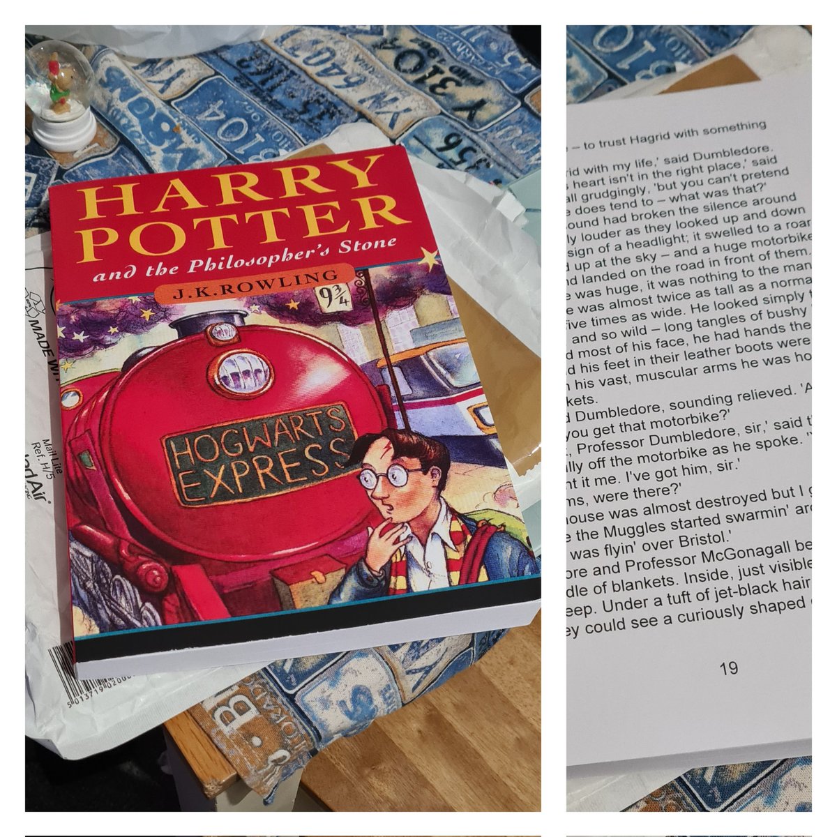 Christmas Magic🎄Ordered yesterday and arrived today! Made with the perfect size print and spacing. One Harry Potter superfan is going to be able read it for himself! Amazing work <a href="/guidedogs/">Guide Dogs</a> and the Custom Eyes team. #OwlPost #HarryPotter #inclusion #accesibility #ChristmasMagic