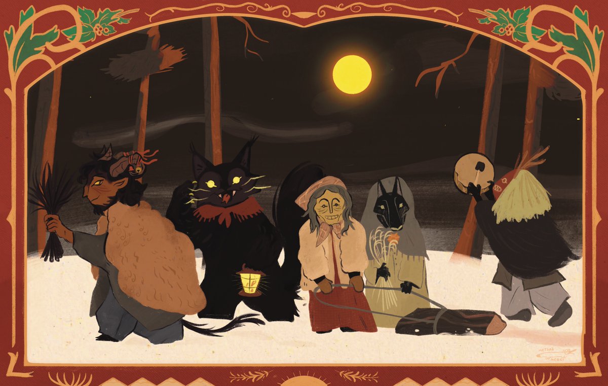 metsaahenki's tweet image. 🪵let’s dance and sing in this winter night!🪵
#yule #Solstice