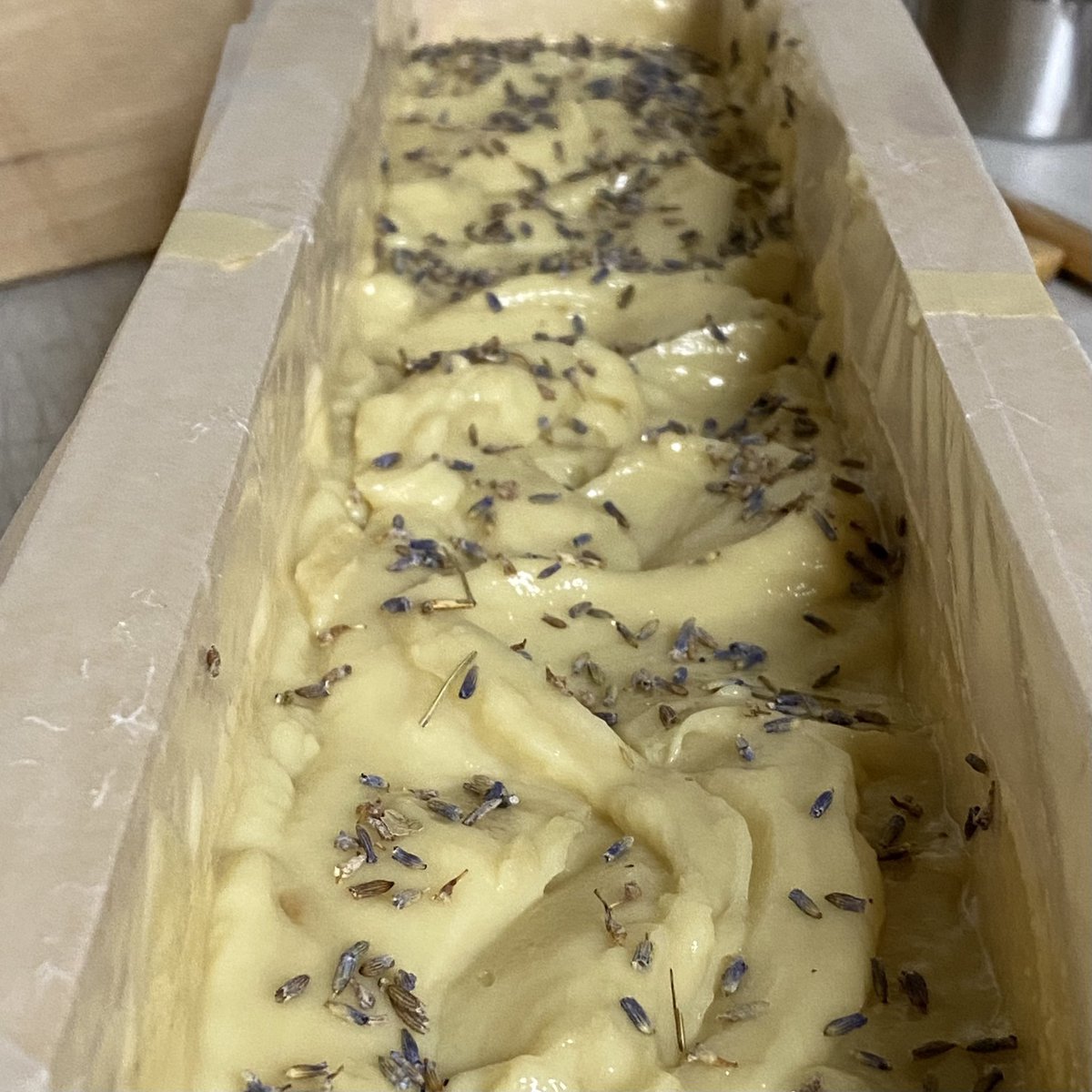 BlackRayneInd's tweet photo. Forgot to photograph Monday’s fresh batch of Pangea, but I did get a shot of the next scent to be released in my soap line that I made today. https://t.co/uuubXPhcYQ