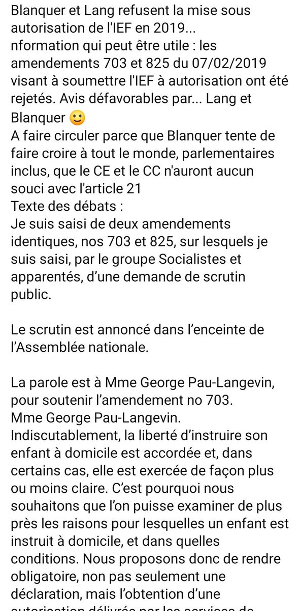 CliefCollectif's tweet photo. Quand le gouvernement de l'époque (dont @jmblanquer @AChristine_Lang ) disait que mettre l'#ief sous autorisation, allait contre la constitution...
Et s'apparentait à de la défiance permanente, loi #liberticide !!
On y est ou pas là ?? 
#onnoubliepas 
https://t.co/EftefOzleh https://t.co/qFSsHPlcFG
