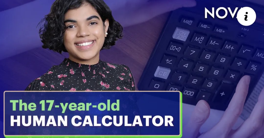 Watch as seventeen-year-old Apoorva Panidapu executes complex problems with mental math using the abacus method of calculation, a technique that relies on an ancient tool. pbs.org/wgbh/nova/vide…