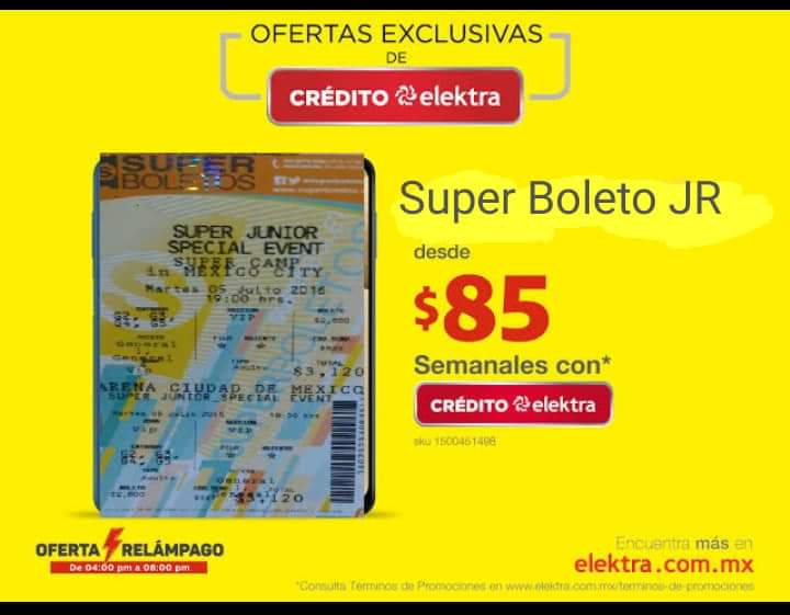 ElfmxV's tweet photo. Gracias @ElektraMx por ayudar a #ELF que pueda ir a SS, mis queridas ELF aquí tenemos hasta promoción 😂 
Vamos vamos que se acaba #SUPERJUNIOR #SuperJuniorEnMexico https://t.co/Z3qfutRs7F
