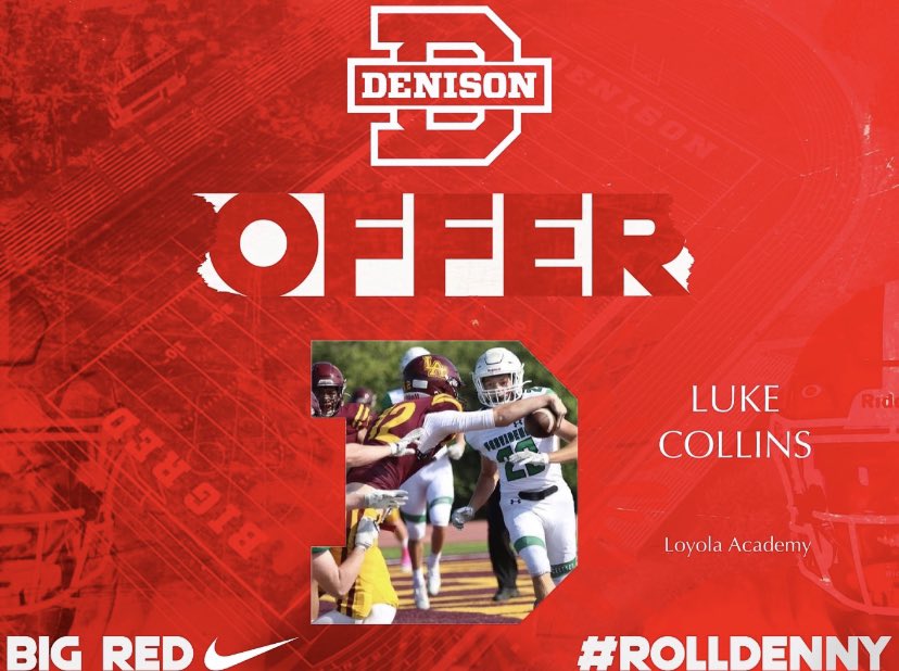 luke_collins1's tweet photo. After a great conversation with @coachhatem, I’m honored to receive an offer from Denison University!! https://t.co/HIawdkXoT3